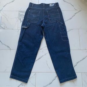 Vintage 1990s 90s Karl Kani Cargo Jeans 36x34 Denim Baggy Y2K